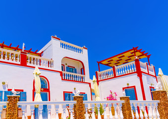 Beautiful house in Oia of Santorini island in Greece