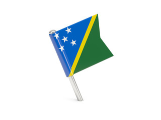 Flag pin of solomon islands