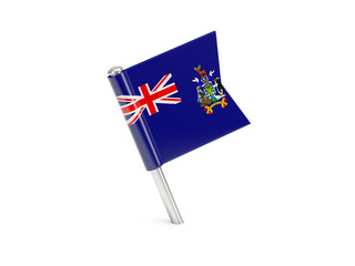Flag pin of south georgia and the south sandwich islands