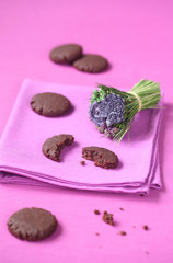 Vegan Chocolate Raspberry Cookies