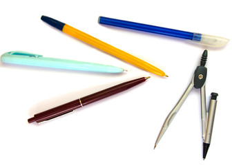 Isolated pens and compasses