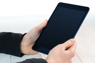 Businesswoman using a tablet pc