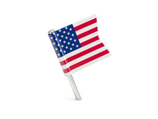Flag pin of united states of america