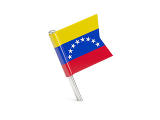 Flag pin of venezuela