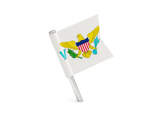 Flag pin of virgin islands us