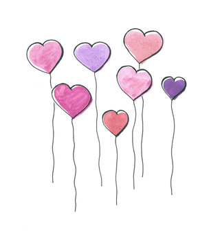 heart balloons