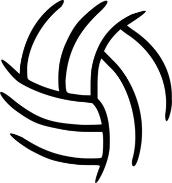 Volleyball ball symbol