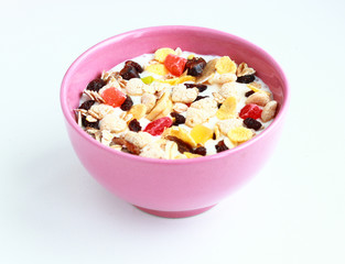 bowl of cereals muesli