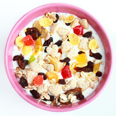 bowl of cereals muesli