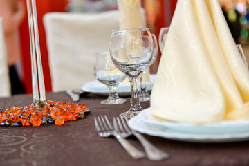 Plate with napkin on it