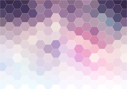 Abstract Pink Hexagon Background, Vector