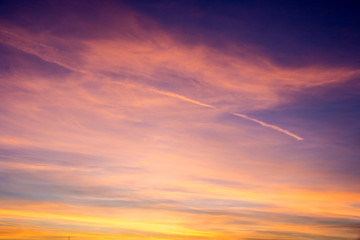 red clouds
