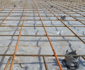Concrete Slab Rebar Construction