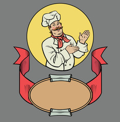 Chef in retro style