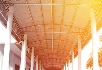 Roof structure with soft light style