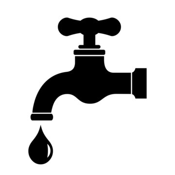 Faucet water icon