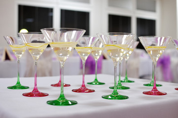 festive table setting table, wedding