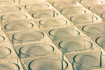 packed glasses