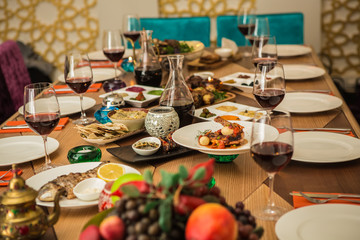 Served for a banquet table.