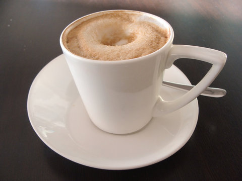 Cup of coffee with thick Crema