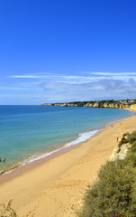 Fototapeta na wymiar Armacao De Pera Beach on the Algarve