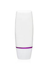 White tube mock-up for cream packaging collection in purple