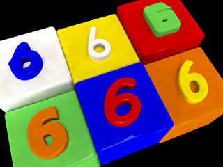 6 different numbers in perspective