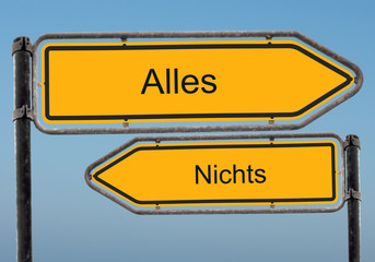 Strassenschild 39 - Alles