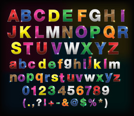 creative  alphabet metal border set