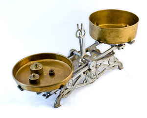 old weight balance scale