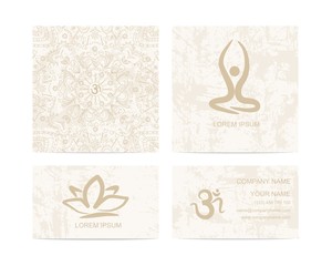 Design template for yoga studio business card