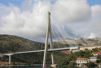 Croatia, Dubrovnik, Franjo Tudjman Bridge