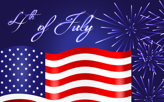 Happy Independence Day background, 4th of July
