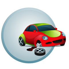 Broken car