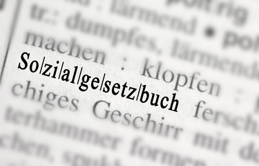 Fototapeta premium sozialgesetzbuch