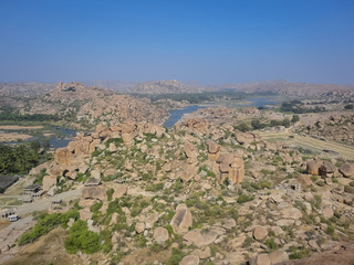 Obraz premium Hampi boulders from India