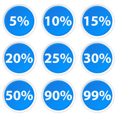Circle Icons with percent