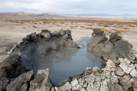 mud vulcano, Gobustan, Azerbaijan