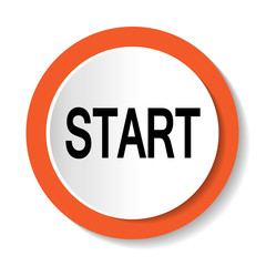 Векторный значок с надписью START