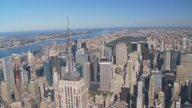 empire state building aerial view 