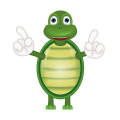 Funny turtle comic cartoon illustration