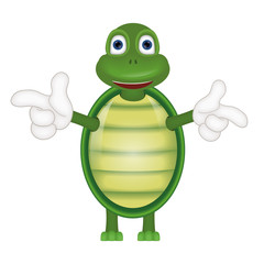 Funny turtle comic cartoon illustration