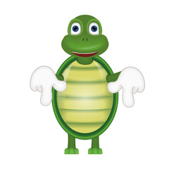 Funny turtle comic cartoon illustration
