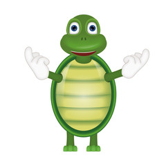 Funny turtle comic cartoon illustration