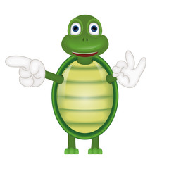 Funny turtle comic cartoon illustration