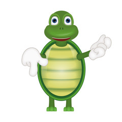 Funny turtle comic cartoon illustration