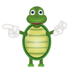 Funny turtle comic cartoon illustration