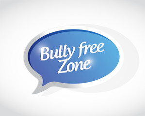 bully free zone message sign concept
