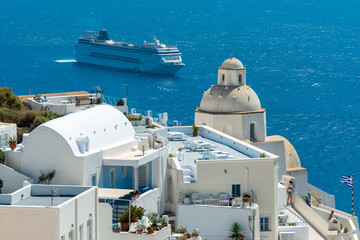Obraz premium Resorts of Santorini