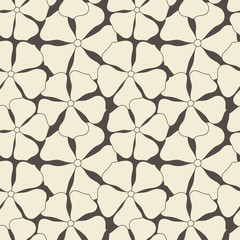 Fototapeta premium Seamless pattern. Floral stylish background.